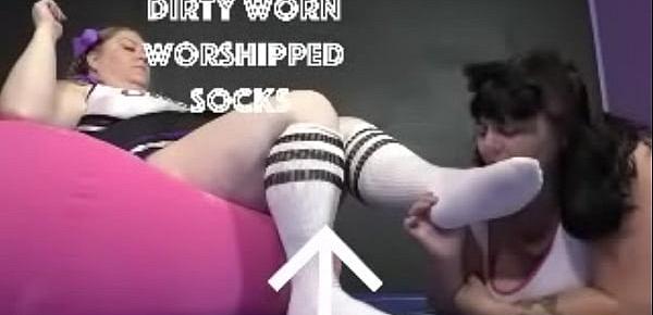  BBW Cheerleaders Sock Fetish Female Foot Worship